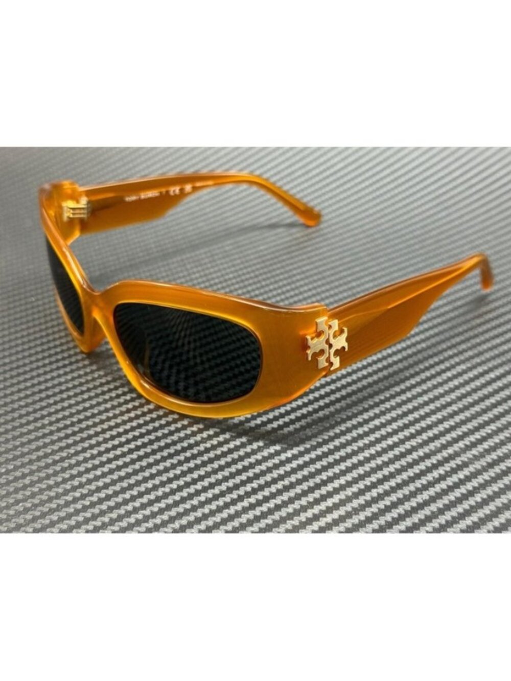New Tory Burch Women Dark Orange Sunglasses 57-17-125
